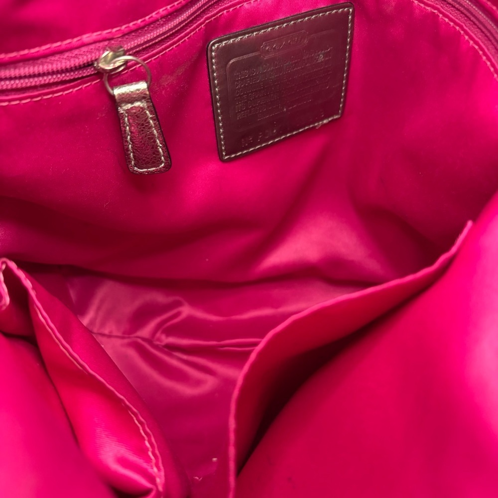 Coach Poppy Black Leather Convertible Bag - Picture 7 of 9